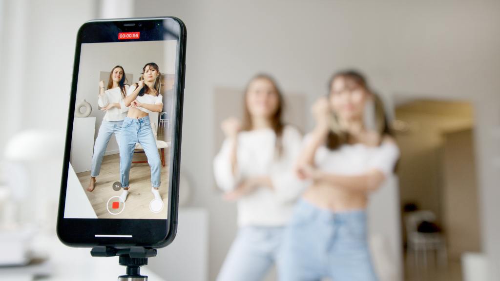 Filming video content for social media